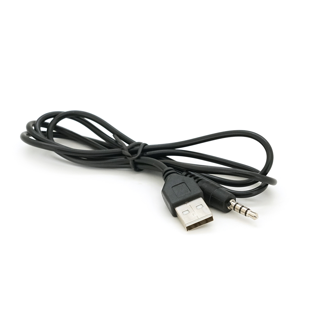 Переходник USB2,0(M)-Jack 3,5M Stereo 0,5м Black (YUT_V9512)