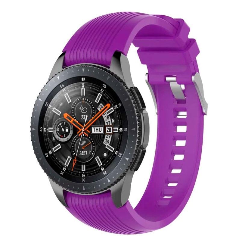 Силіконовий ремінець Watchbands Galaxy для Samsung Galaxy Watch 46 мм Фіолетовий (WB001GALAXYPURPLE46) - фото 2