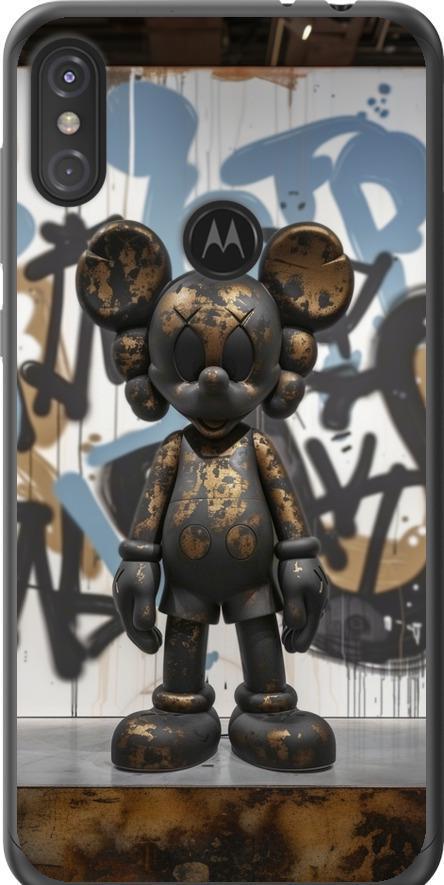 Чехол на Motorola One Power Bronze kaws v2 (6098u-1588-42517)