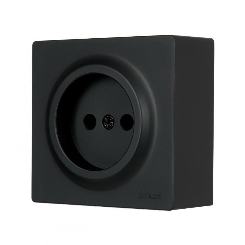 Розетка Lezard Leto одинарна Антрацит (752-4200-121)