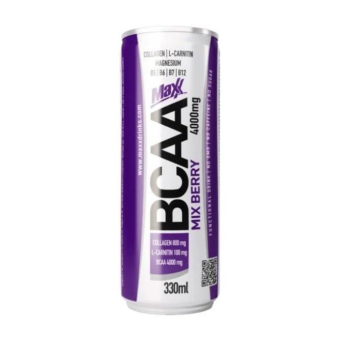 Аминокислоты Maxx BCAA Liquid с L-карнитином и витаминами 330 мл Ягодный микс