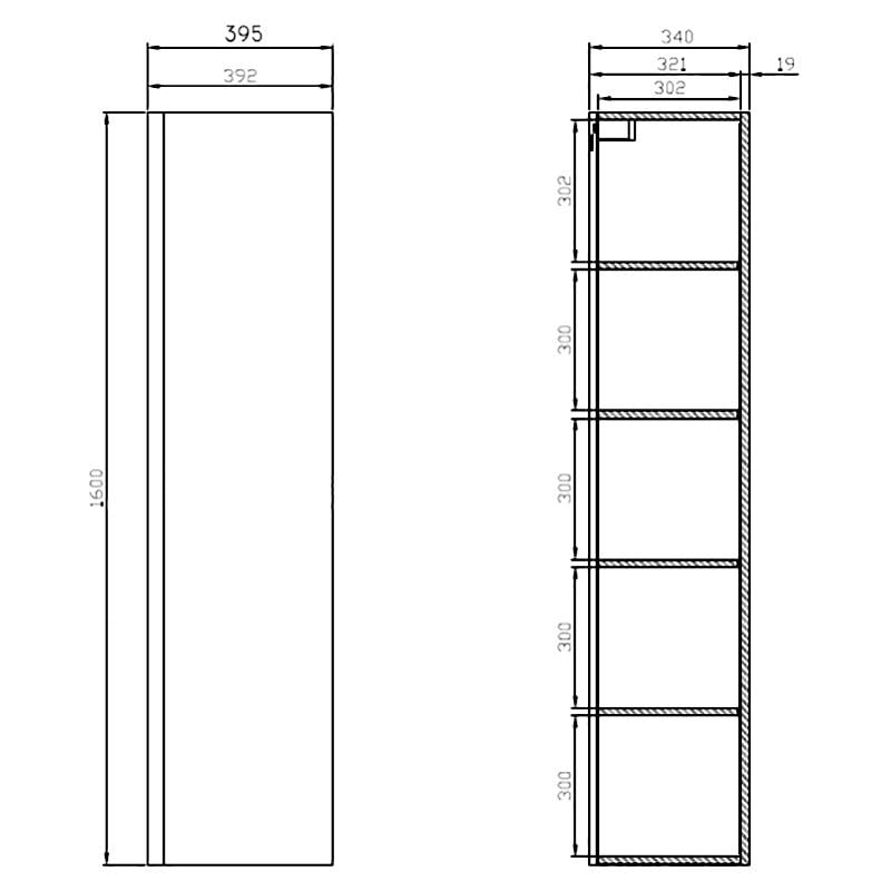 Пенал в ванную с зеркалом Cersanit Moduo 40 см Белый (S929-020) - фото 2 Пенал в ванную с зеркалом Cersanit Moduo 40 см Белый (S929-020) - фото 2
