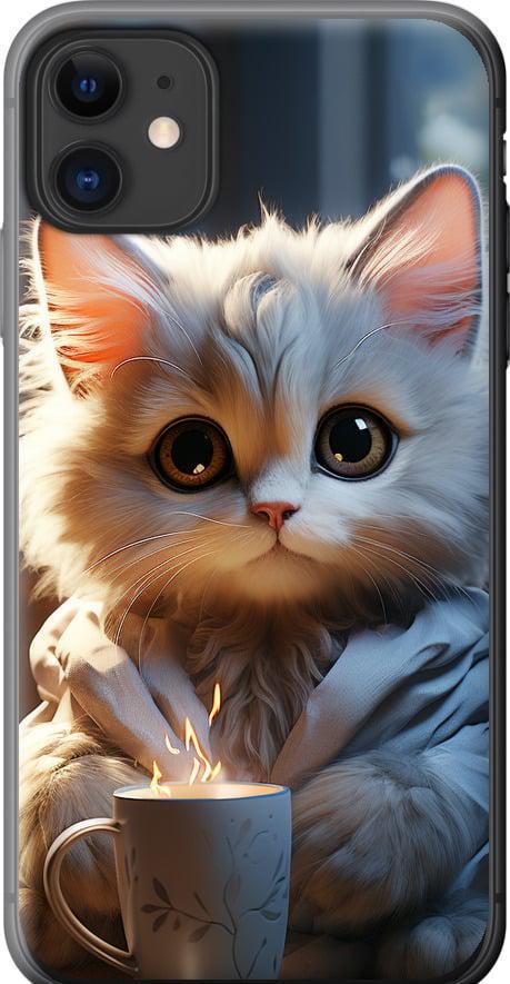 Чехол на iPhone 11 White cat (5646u-1722-42517) Чехол на iPhone 11 White cat (5646u-1722-42517)