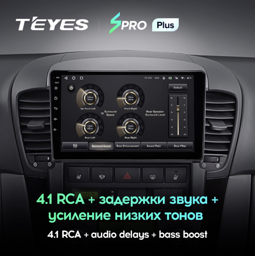 Автомагнитола штатная Teyes SPRO Plus для Kia Sorento BL 2002-2011 Android SPRO PLUS 6+128G Wi-Fi/4G (1601224458) - фото 6