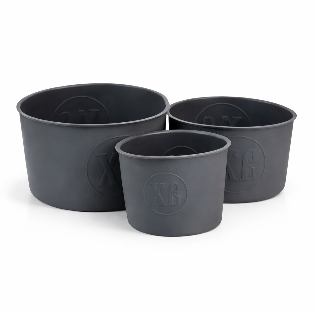 Набор форм для выпекания ремней 14,5/12/9,5 см силиконовых Темно-серый (2916996338)