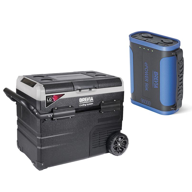 Автохолодильник Brevia 22635 компрессор LG с портативной зарядной станцией ePower 96 Ah 50 л (fp_3)