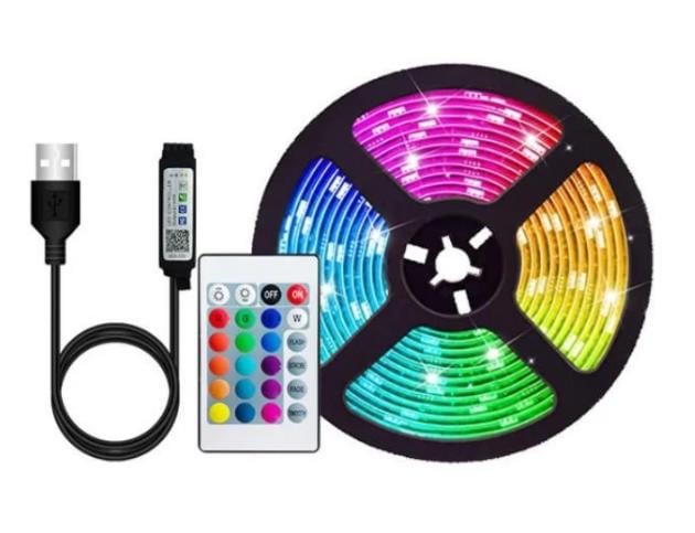 Светодиодная лента LED RGB Rixme B5050 RGB USB с пультом дистанционного управления 5 м 150 Led