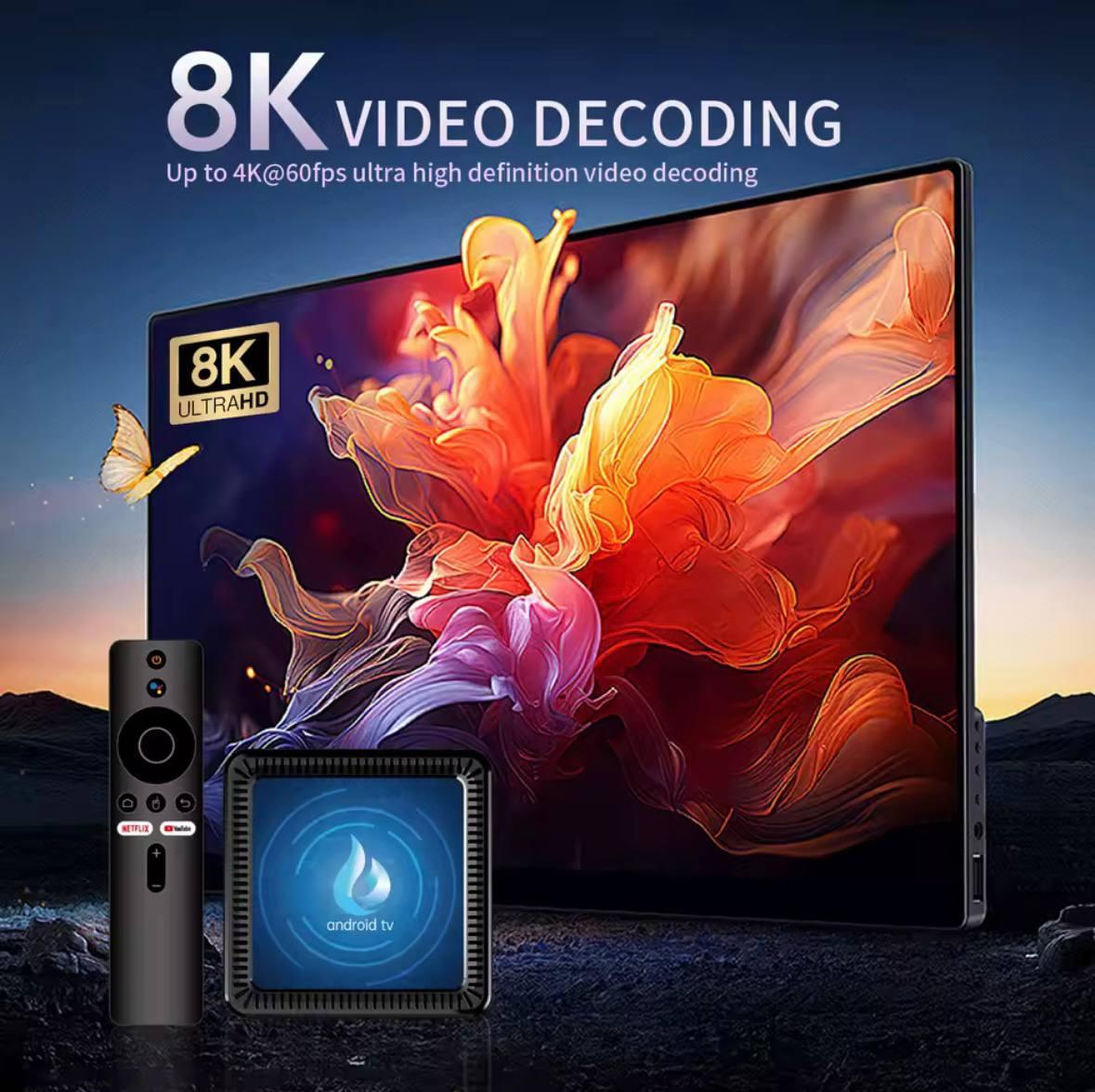 Смарт-приставка Q17 4/32 Гб Android 14 TV Box голосовий пульт налаштований - фото 5 Смарт-приставка Q17 4/32 Гб Android 14 TV Box голосовий пульт налаштований - фото 5