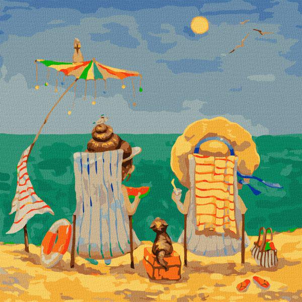 Картина по номерам В шезлонгах