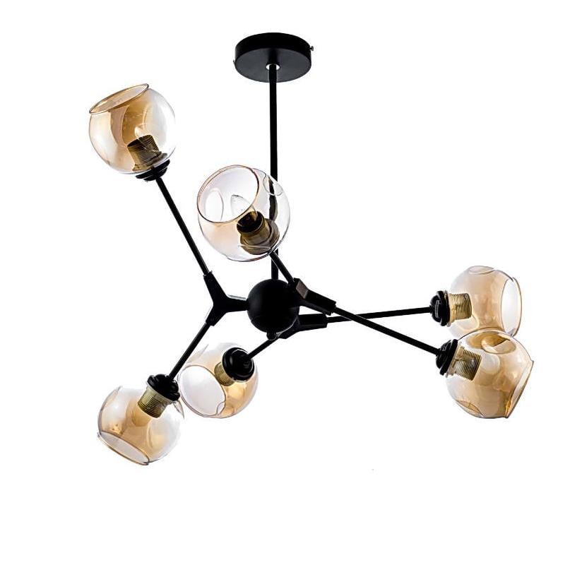 Люстра подвесная молекула Light House SRS-16337-6 Черный