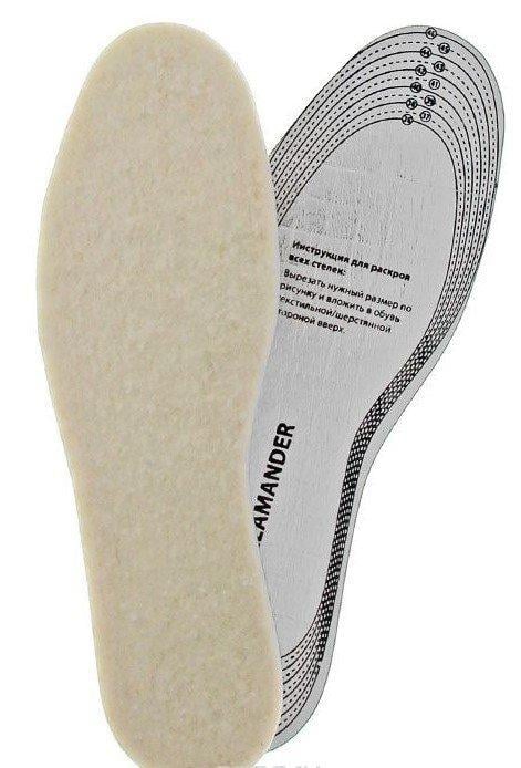 Стельки для обуви Salamande Felt Insole шерстяные на латексе р. 36-46 30 см (33302)