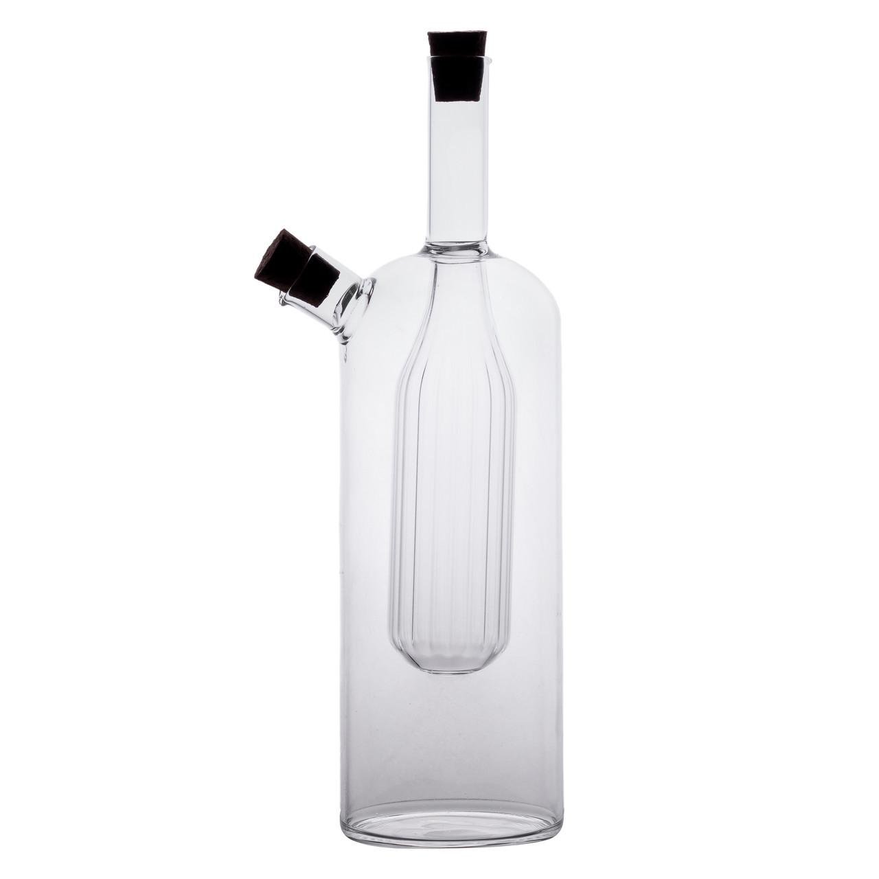 Скляна пляшка подвійна для олії та оцту 2в1 500 мл (HP-34-13) - фото 4 Скляна пляшка подвійна для олії та оцту 2в1 500 мл (HP-34-13) - фото 4