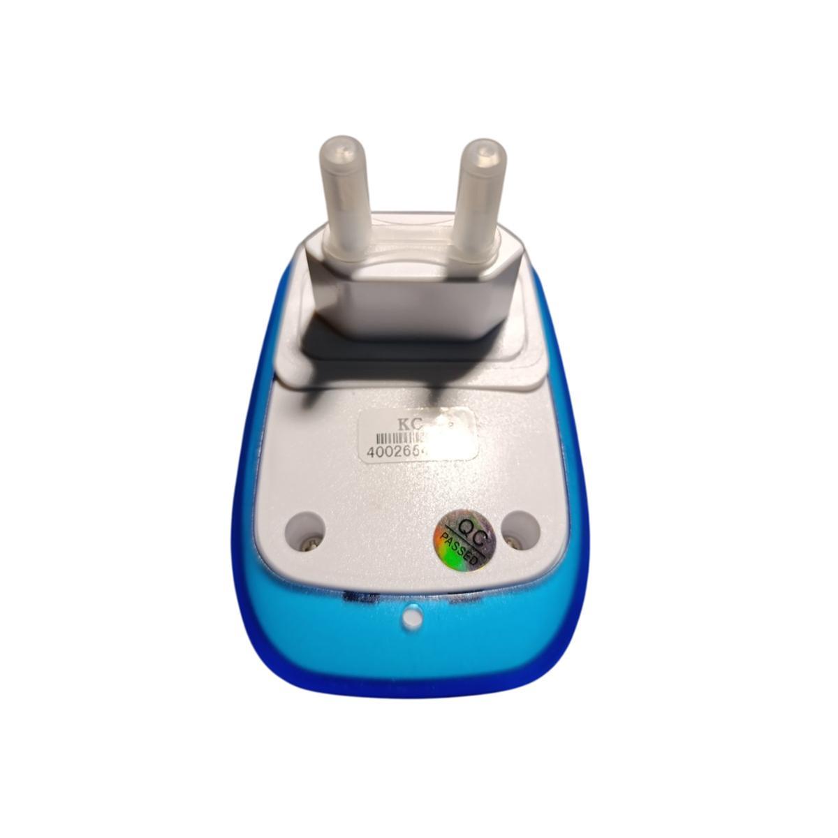 Дзвінок дверний бездротовий VOYE V009B WL-650 38 мелодій приймач у розетку 220V White/Blue (200287) - фото 6