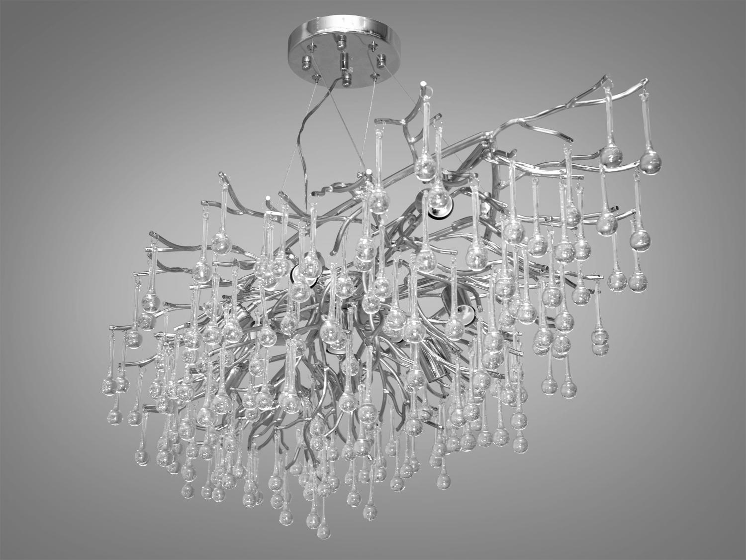 Люстра кришталева підвісна 40 Вт Хром (607-L1200CH) - фото 2 Люстра кришталева підвісна 40 Вт Хром (607-L1200CH) - фото 2