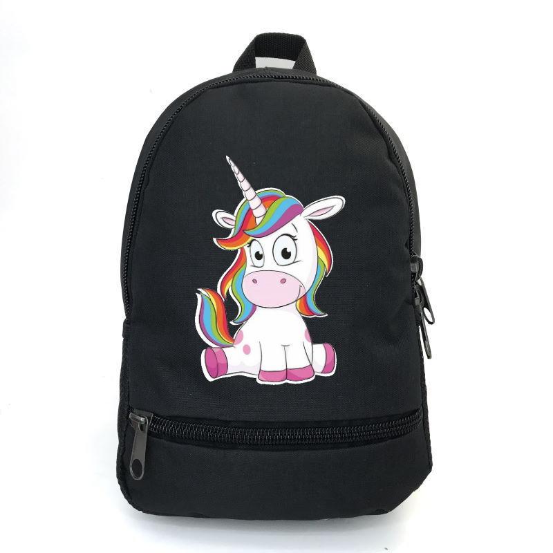 Школьный рюкзак детский Cappuccino Toys с принтом Unicorn EDN-0022 12,5 л Черный (1369989264)