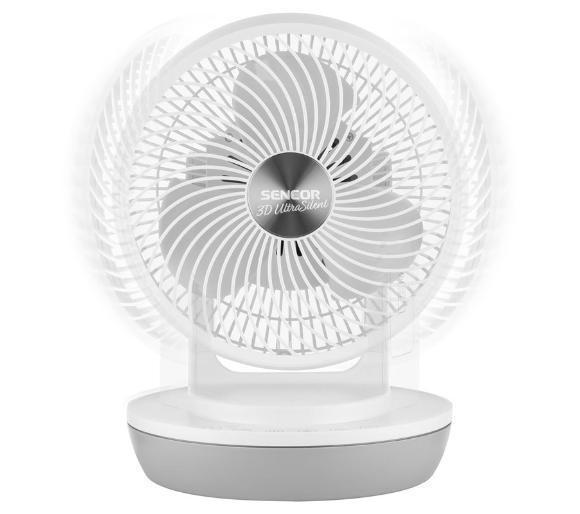 Вентилятор настільний Sencor UltraSilent SFE 2340WH (349673) - фото 2 Вентилятор настільний Sencor UltraSilent SFE 2340WH (349673) - фото 2