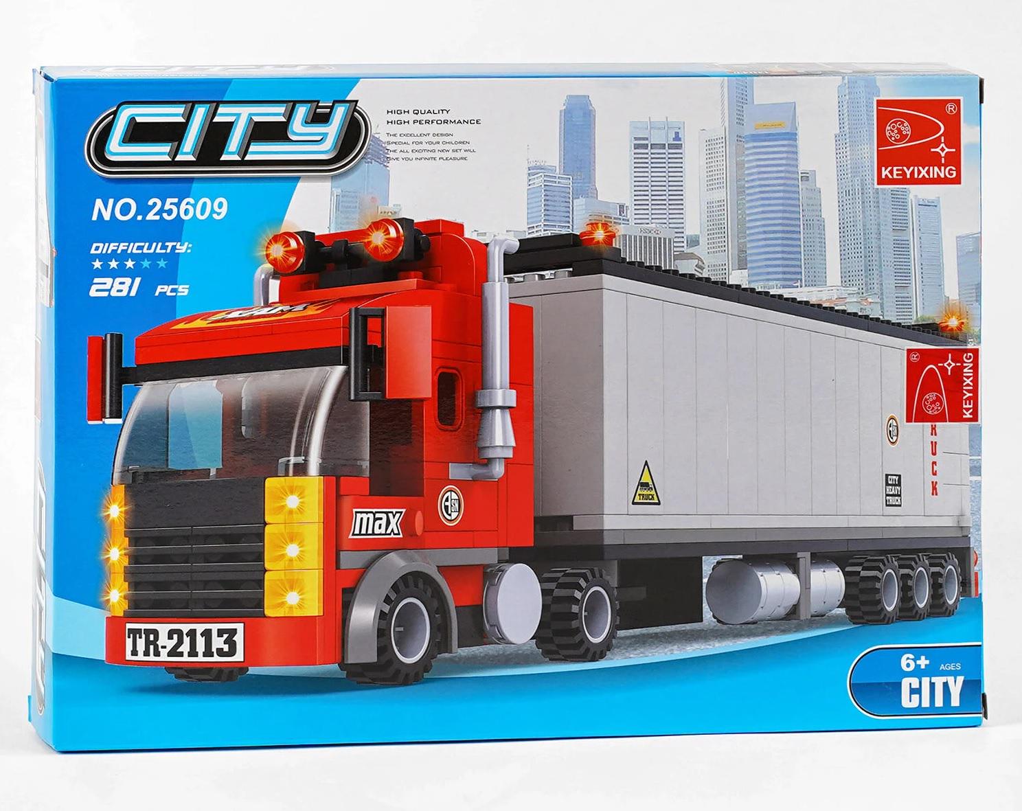 Конструктор Ausini Грузовик 281 деталь Red/Gray (107433)