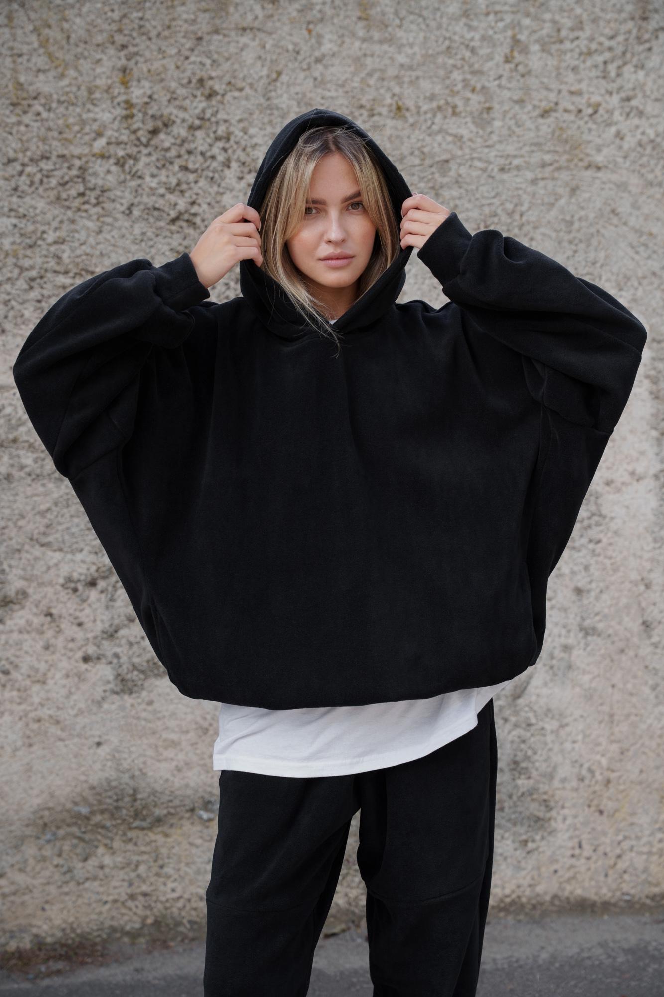 Худи Оверсайз с капюшоном Without Brand Soprano Black (8055980) - фото 8 Худи Оверсайз с капюшоном Without Brand Soprano Black (8055980) - фото 8