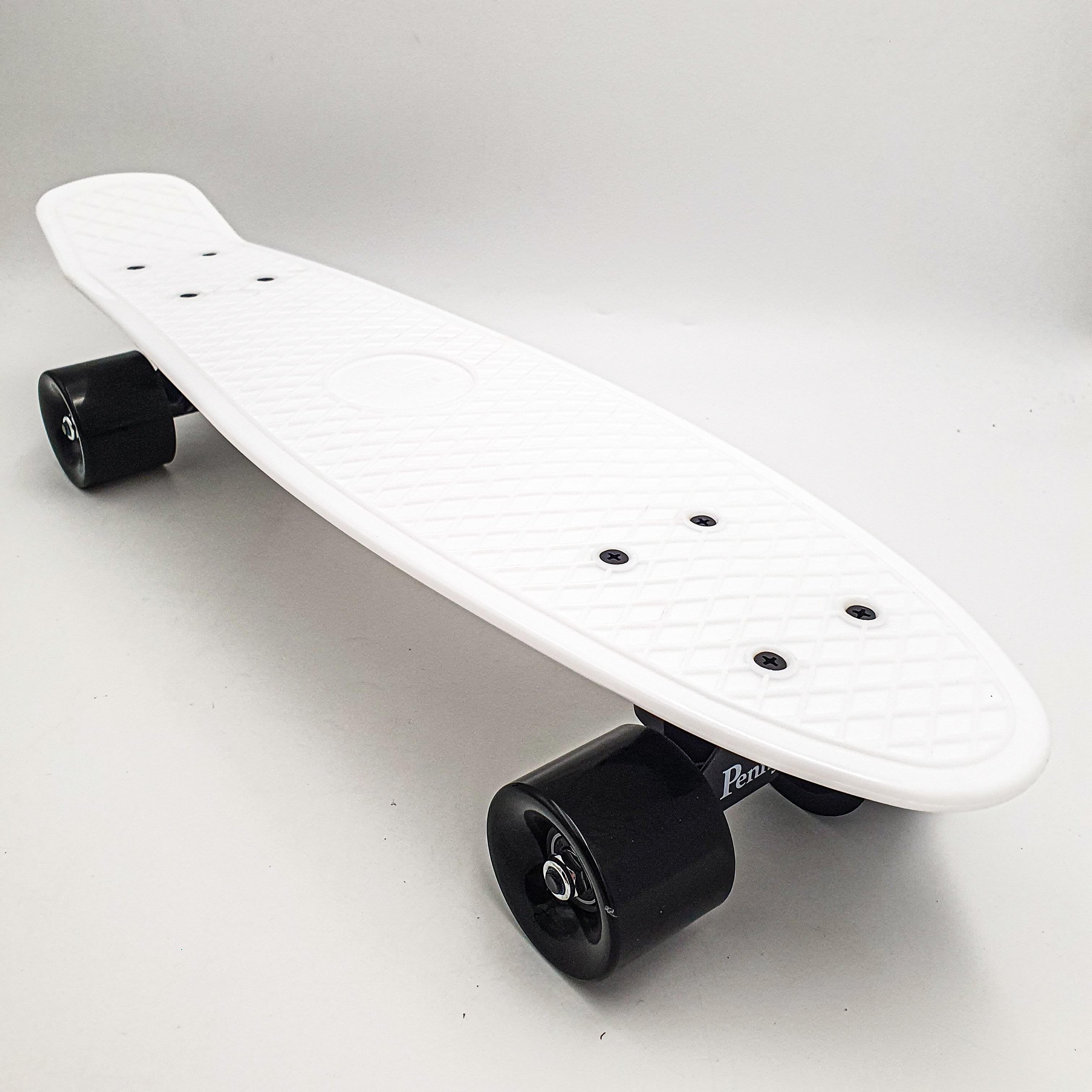 Пенниборд Penny Board Pastel Series 55х15 см с матовыми колесами Белый (1db8e1af) - фото 2