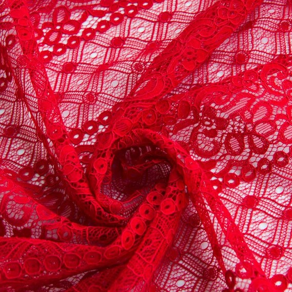 Ткань гипюр IDEIA Нэнси 1,5 м Красный (2200004061375)