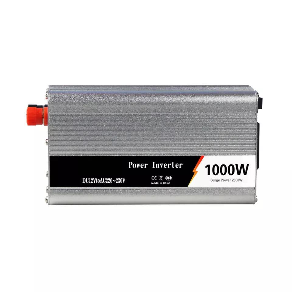 Преобразователь напряжения Инвертор AC/DC 12V-220 V 1000 W UKC Power Inverter Silver - фото 1