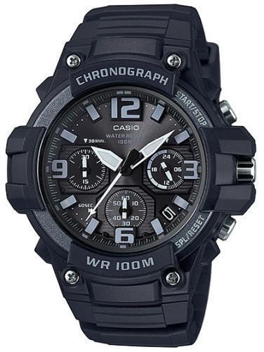 Наручные часы мужские Casio MCW-100H-1A3VDF хронограф можно плавать d 49 мм (2463710598)