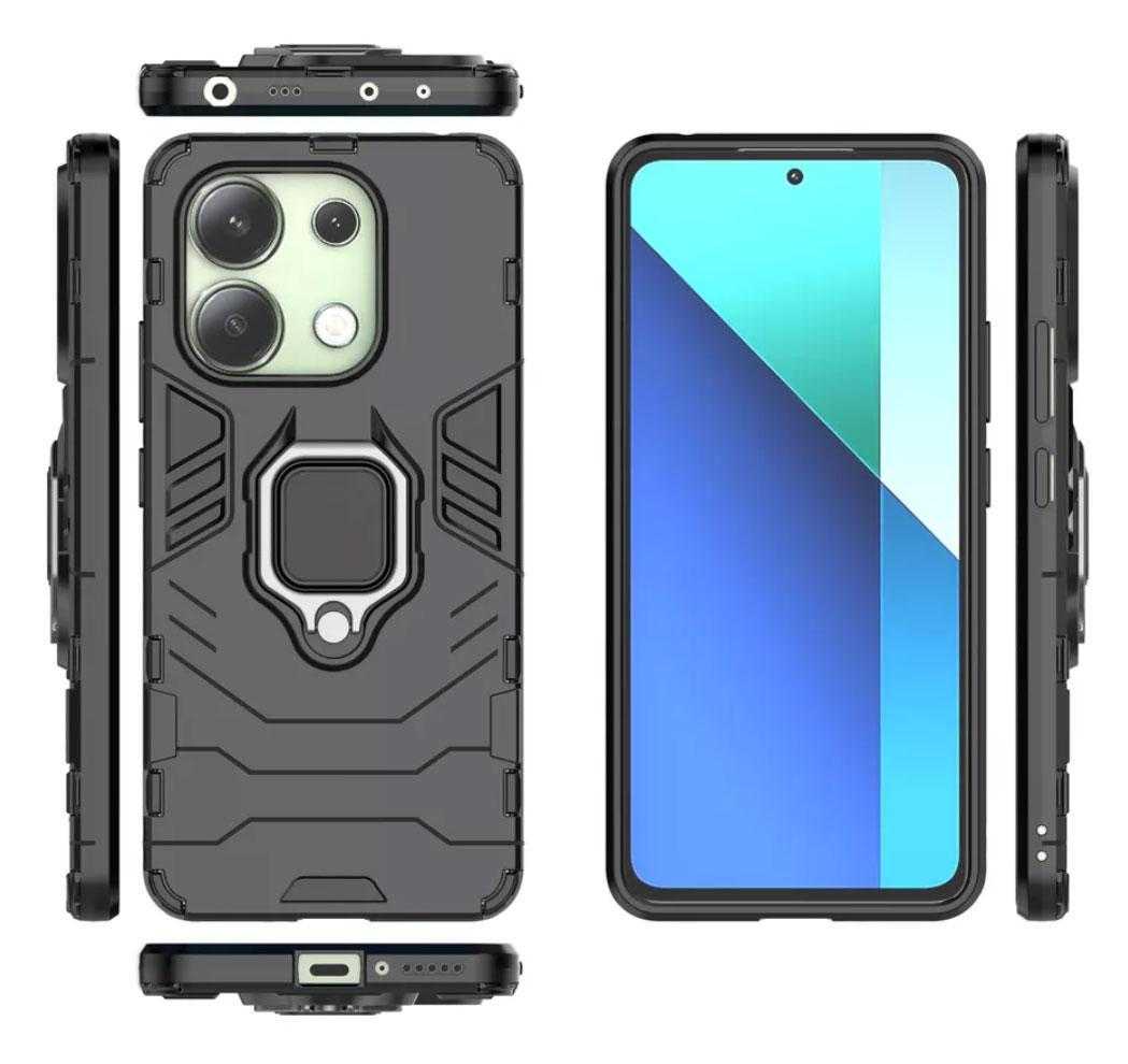 Чохол бампер Primolux Ring Armor для Xiaomi Redmi Note 13 4G - Black - фото 5 Чохол бампер Primolux Ring Armor для Xiaomi Redmi Note 13 4G - Black - фото 5