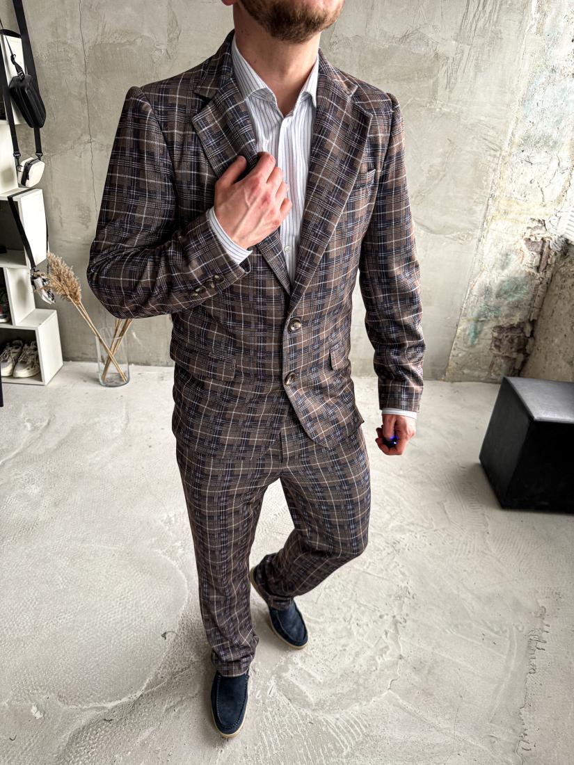 Костюм классика (52-077) Коричневый S - фото 3 Костюм классика (52-077) Коричневый S - фото 3