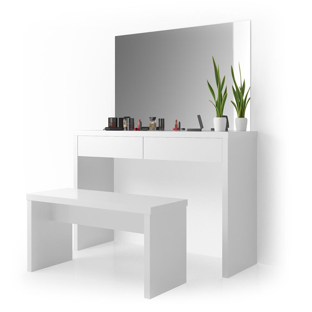 Туалетний столик Vicco Azur з лавкою 120x83 Білий глянець - фото 7 Туалетний столик Vicco Azur з лавкою 120x83 Білий глянець - фото 7