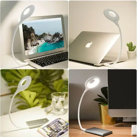 Лампа для ноутбука светодиодная Portable Lamp гибкая USB 2,5W Белый - фото 4