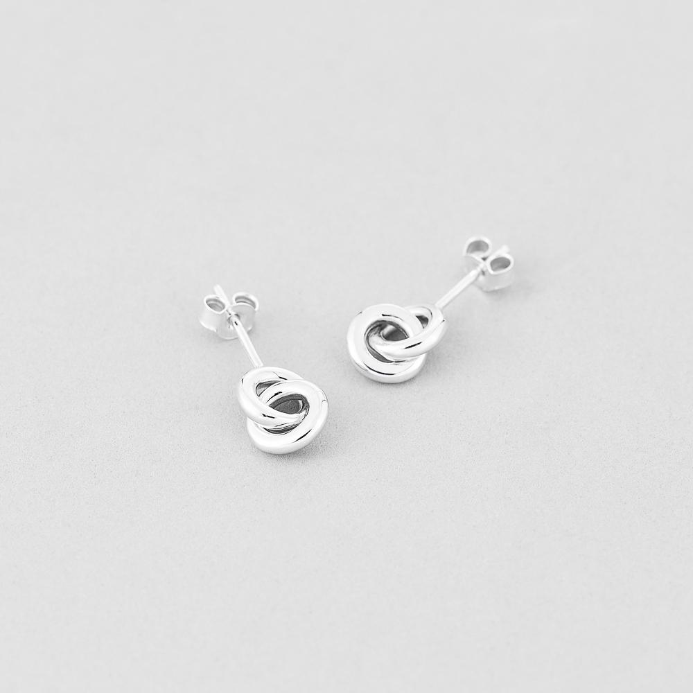 Серебряные серьги Minimal Нераздельность (7241)