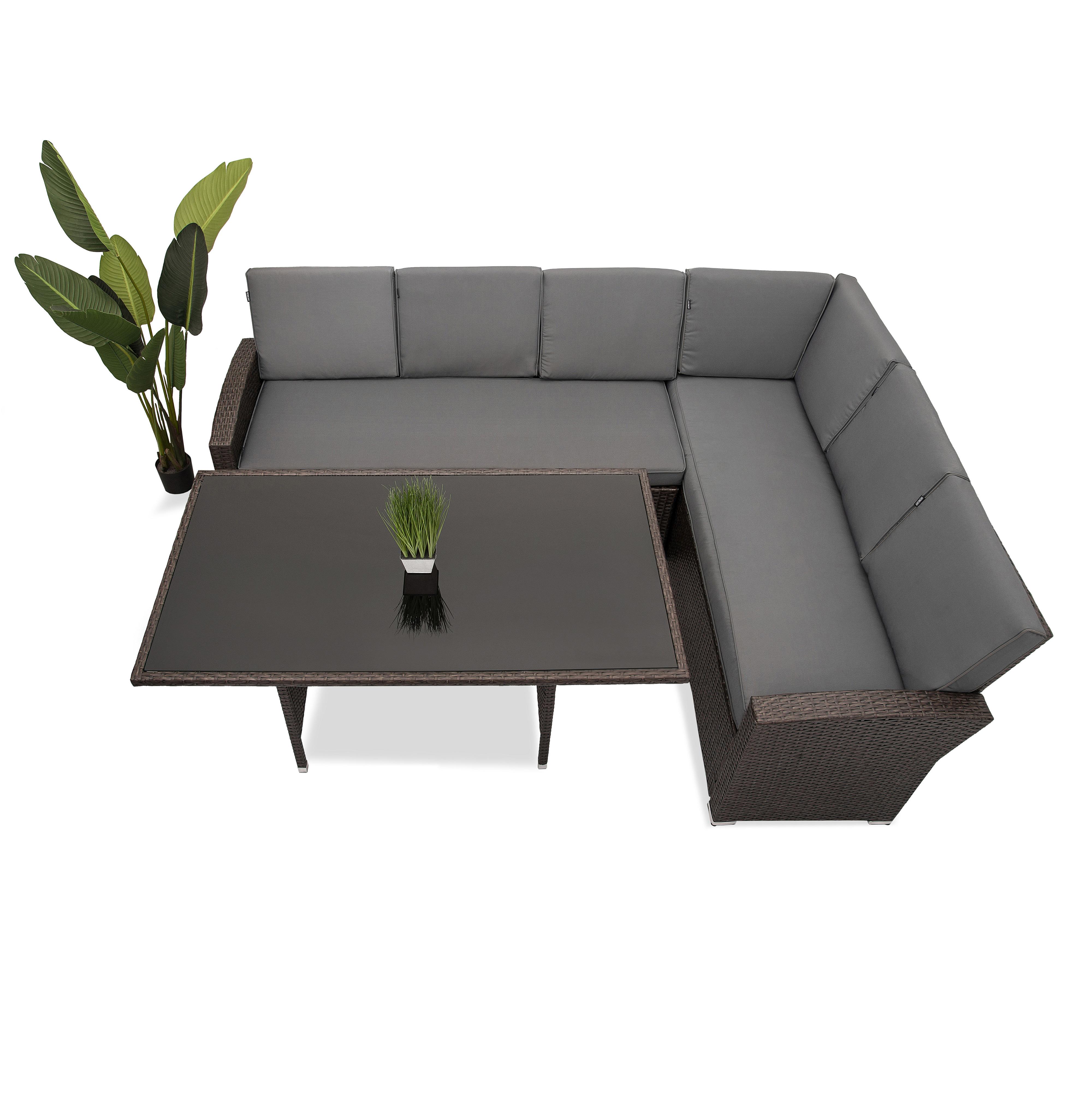 Набор садовой мебели Just Relax Milano 707 из ротанга со стальным каркасом Темно-коричневый Набор садовой мебели Just Relax Milano 707 из ротанга со стальным каркасом Темно-коричневый