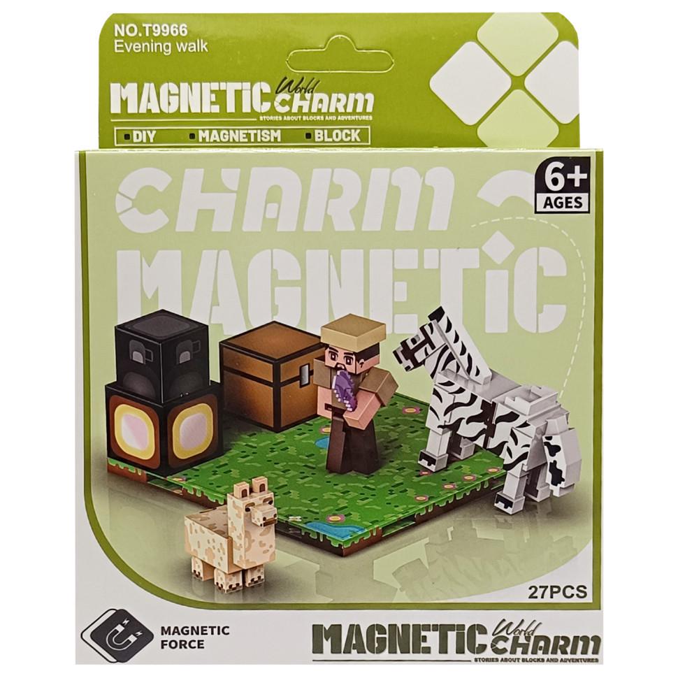 Конструктор дитячий магнітний Minecraft 9966 27 деталей (RLT52578)