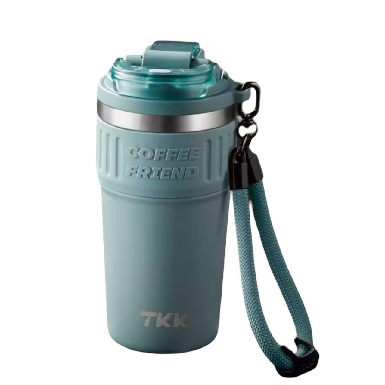 Кружка термос с защитой от проливания и стильным дизайном два вида питья 630 мл Голубой (2472811008) Кружка термос с защитой от проливания и стильным дизайном два вида питья 630 мл Голубой (2472811008)