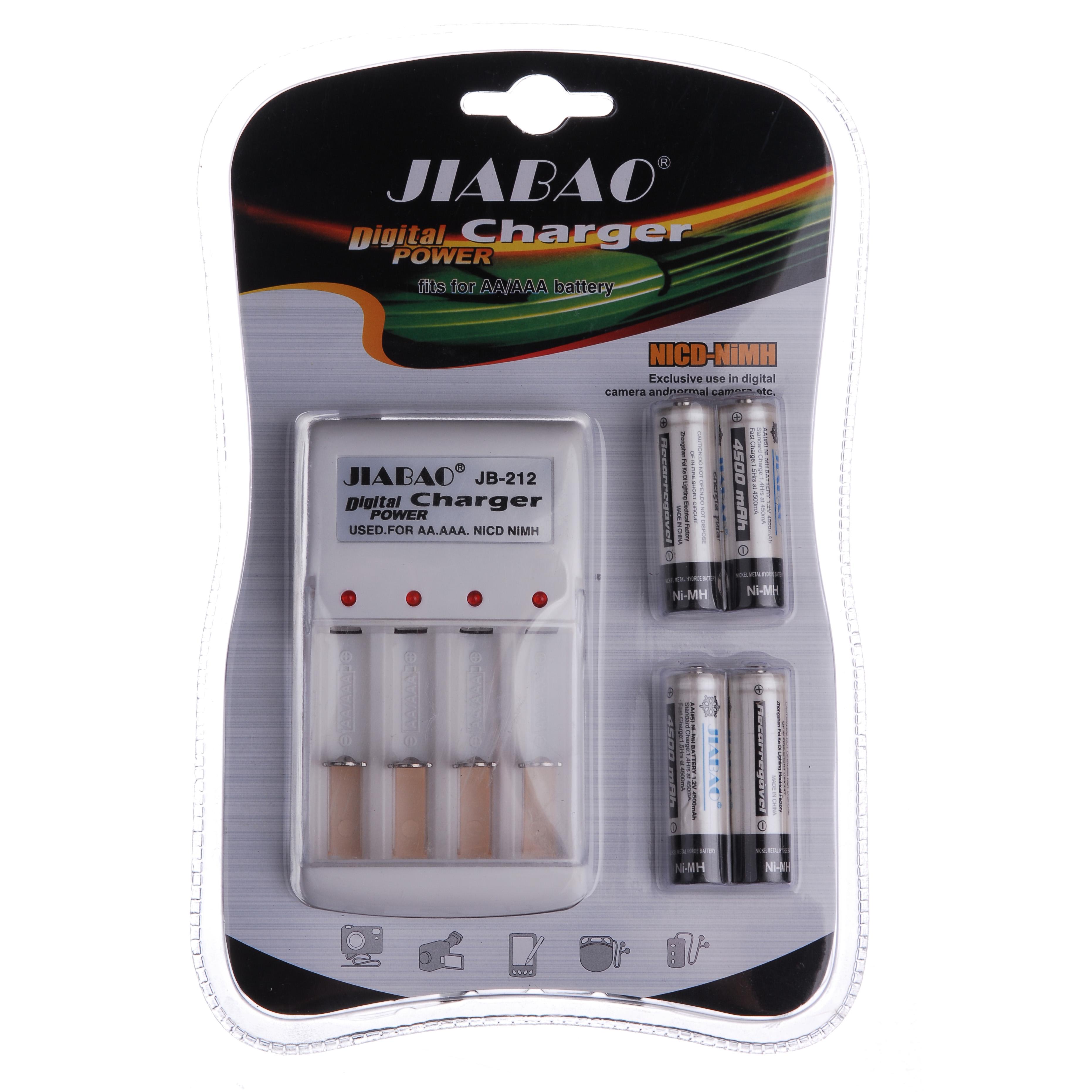 Пристрій зарядний Jiabao батарейки пальчик (212АА)