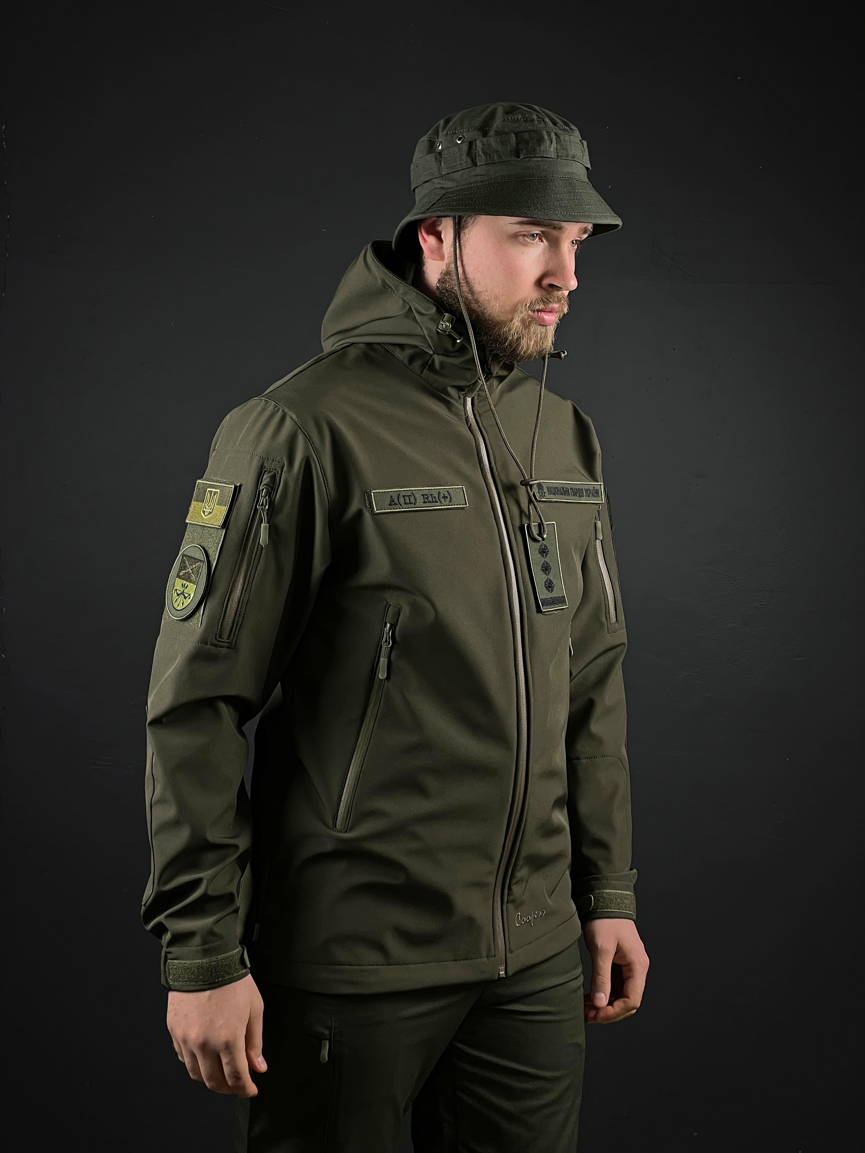 Куртка военная COOPERR Soft Shell II L Олива (KUR-1.3.L) - фото 2
