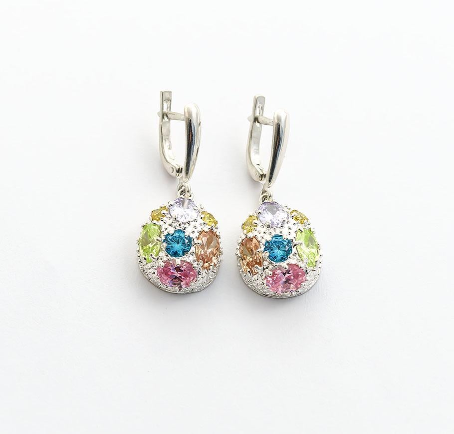 Серьги серебряные с фианитами Maxi Silver 8622 (88622)