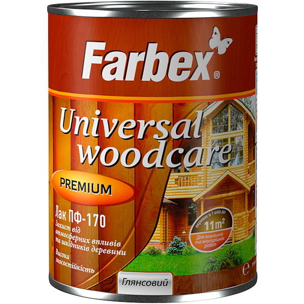 Лак ПФ-170 Farbex бесцветный глянцевый 2,5 л Лак ПФ-170 Farbex бесцветный глянцевый 2,5 л