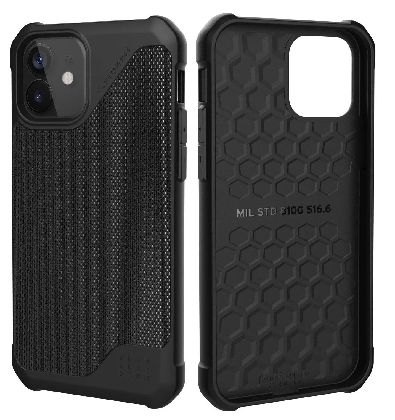 Чохол мілітарі протиударний UAG Metropolis LT FIBR () 11234O113940 для Iphone 12 Mini (5.4") Black - фото 8