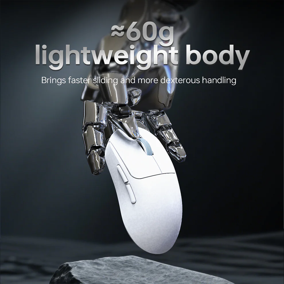 Компьютерная мышка беспроводная Ajazz Aj199 PixArt PAW3395 White (28800306) - фото 3 Компьютерная мышка беспроводная Ajazz Aj199 PixArt PAW3395 White (28800306) - фото 3