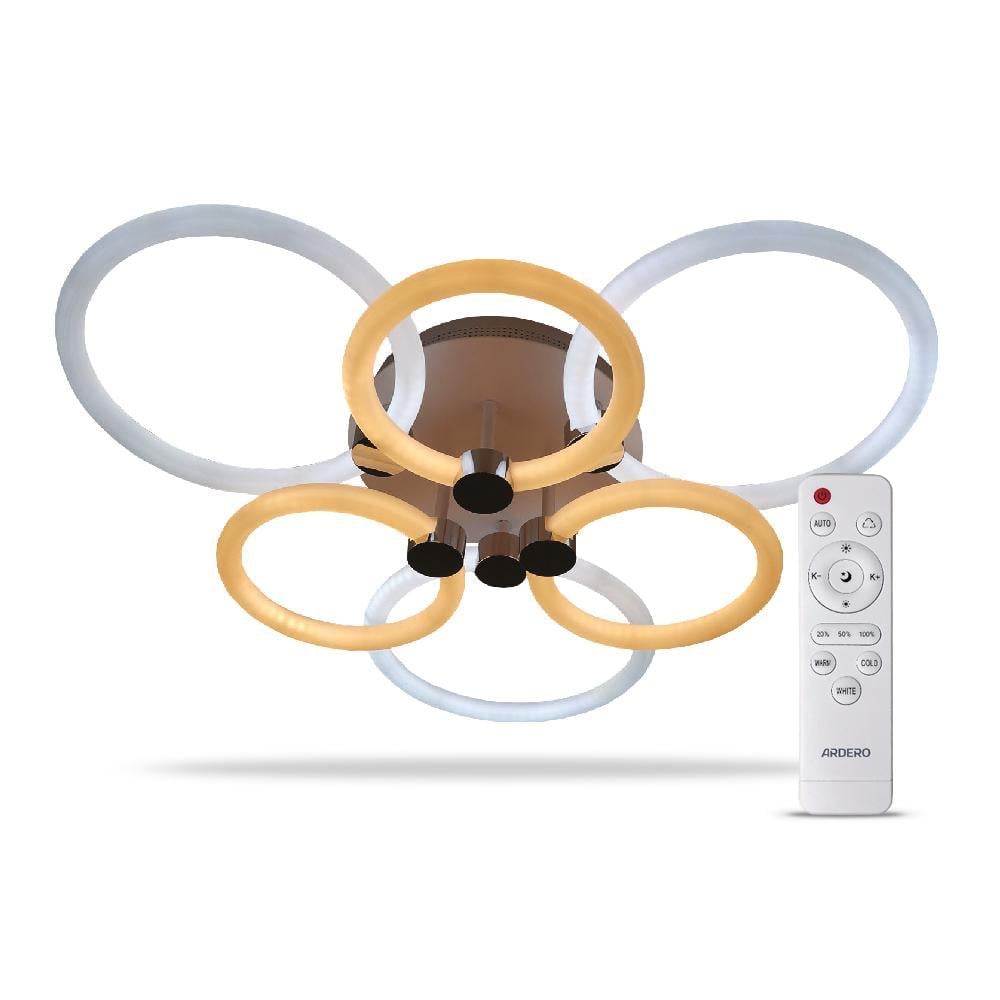 Світильник стельовий смарт ARDERO AL6136ARD FELICITY світлодіодний 115W Білий/Срібний