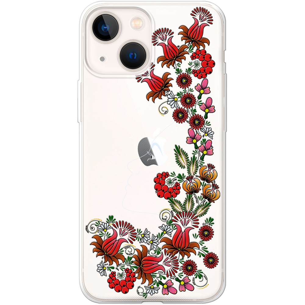 Чохол BoxFace iPhone 13 3D Ukrainian Muse Прозорий силікон (43370-bk64-43370)