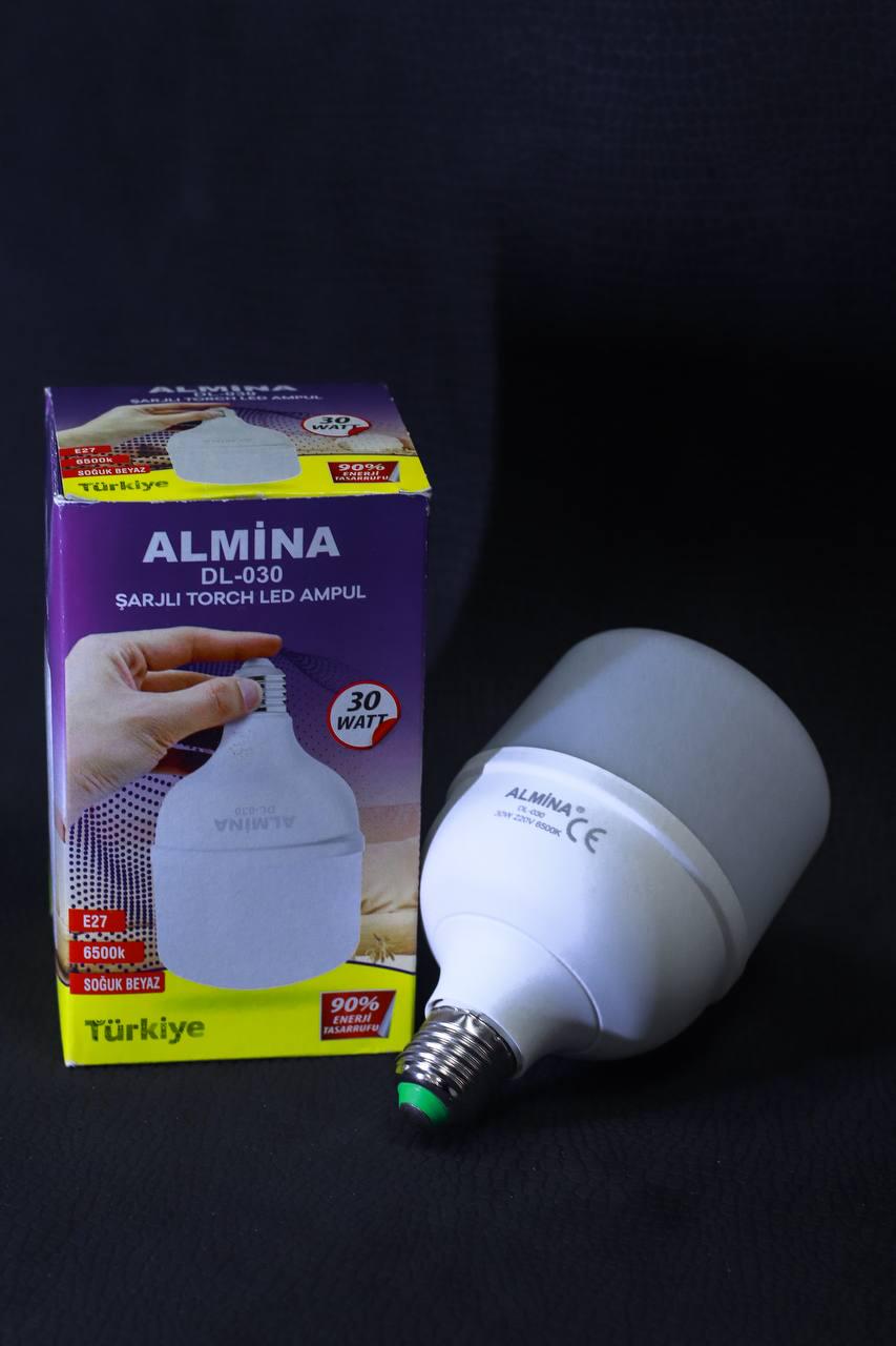 Лампочка аккумуляторная Almina 30W 3-4 часа автономной работы (8223) - фото 2 Лампочка аккумуляторная Almina 30W 3-4 часа автономной работы (8223) - фото 2