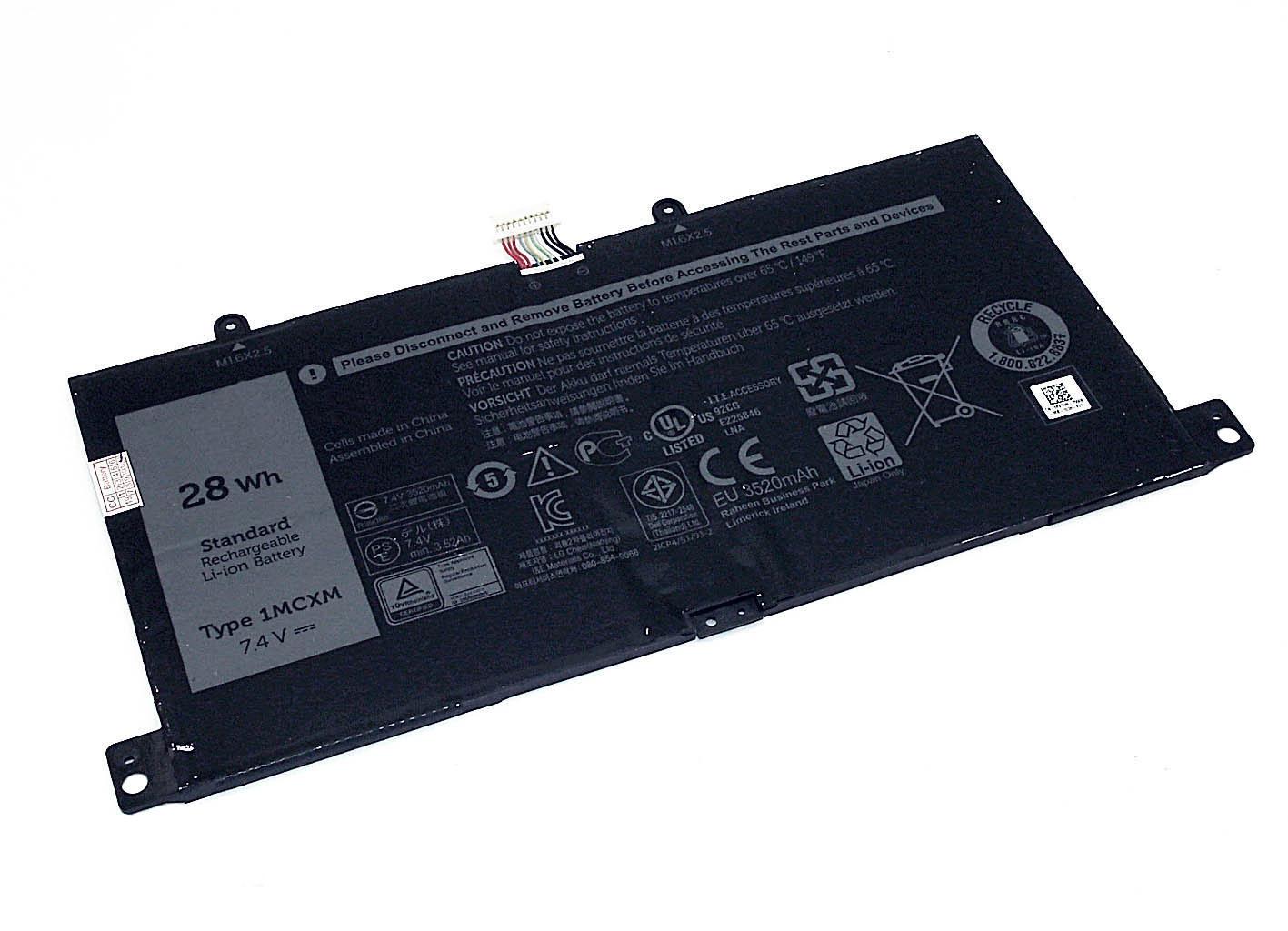 Аккумулятор для ноутбука Dell 1MCXM Latitude 11 5175 7,4 V 3520 mAh Black (074839)