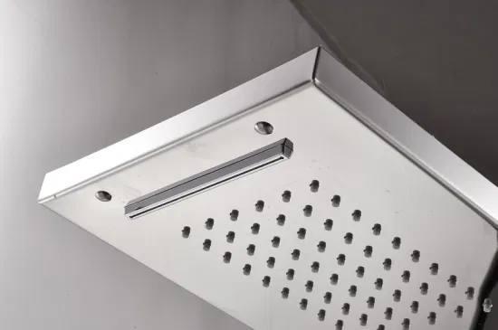 Душевая панель Epelli Megacascata Chromo A с фиксированной воронкой/массажными форсунками/водопадом и изливом (2213355492) - фото 4