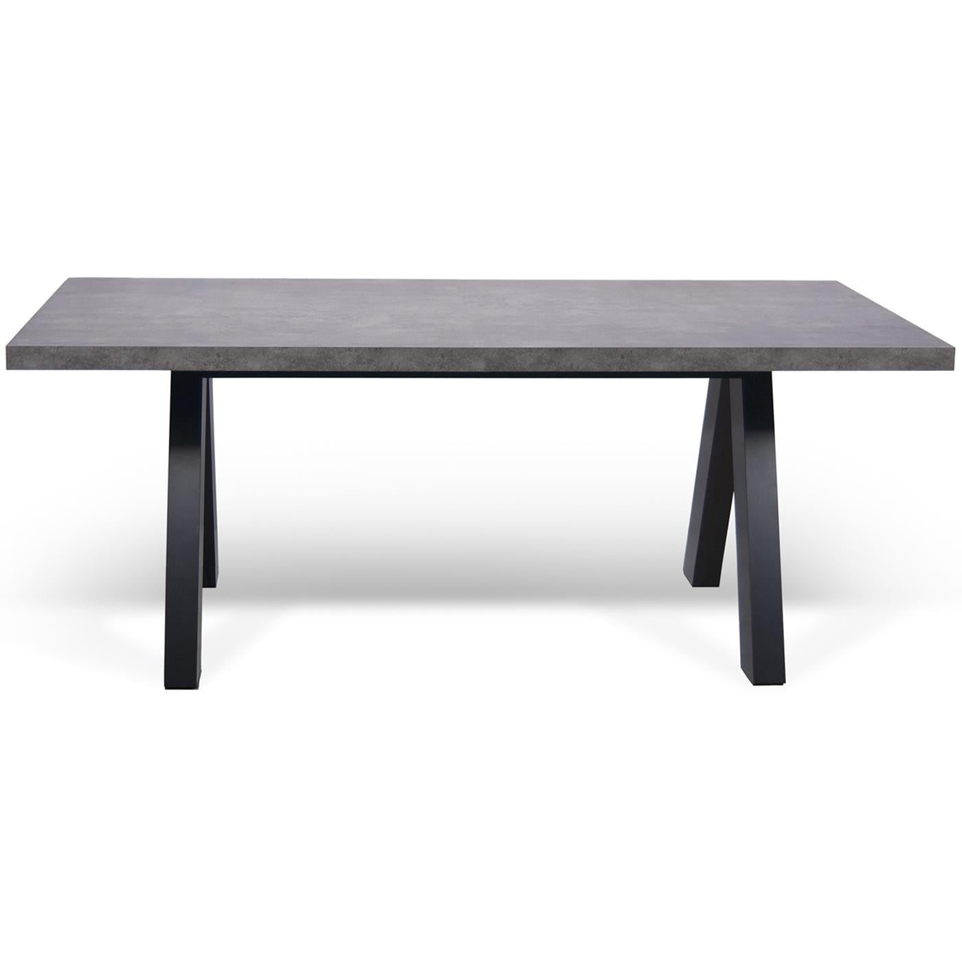Обеденный стол EcoLoft IN-2018 Лофт 200х100 см Графитовый (23043718)