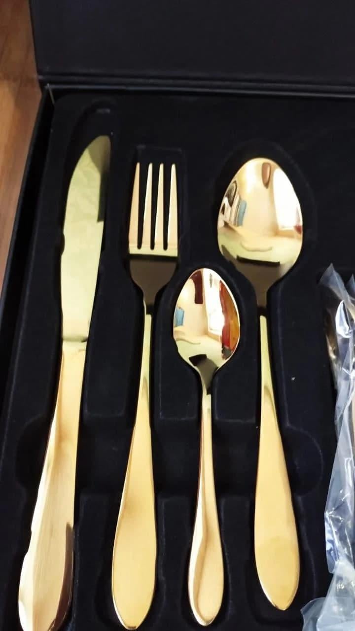 Набір столових пр. A-PLUS Rainbow Золото (1421) - фото 3 Набір столових пр. A-PLUS Rainbow Золото (1421) - фото 3