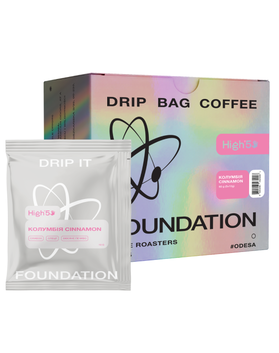 Дрип-кофе FOUNDATION COFFEE ROASTERS Колумбия Cinnamon 5 шт/пак.