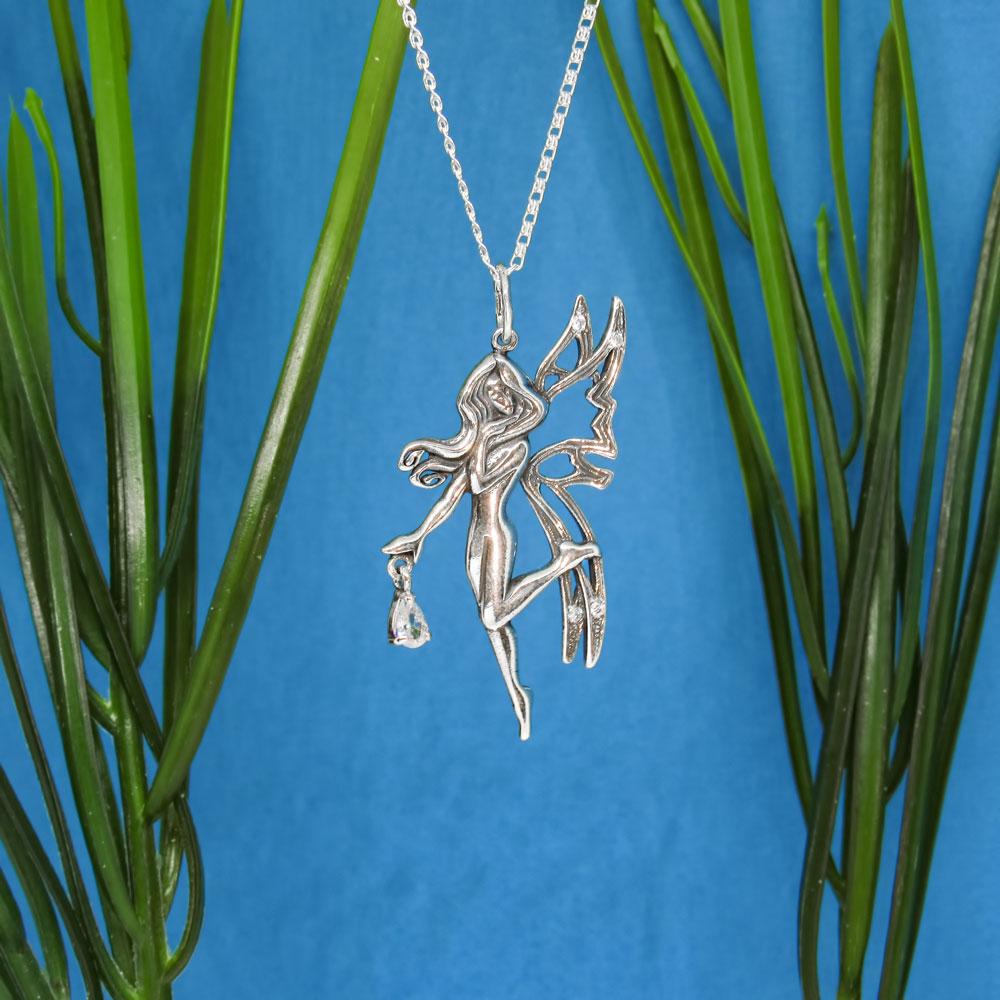 Срібний підвіс з фіанітами Фея (1165626478) - фото 3 Срібний підвіс з фіанітами Фея (1165626478) - фото 3