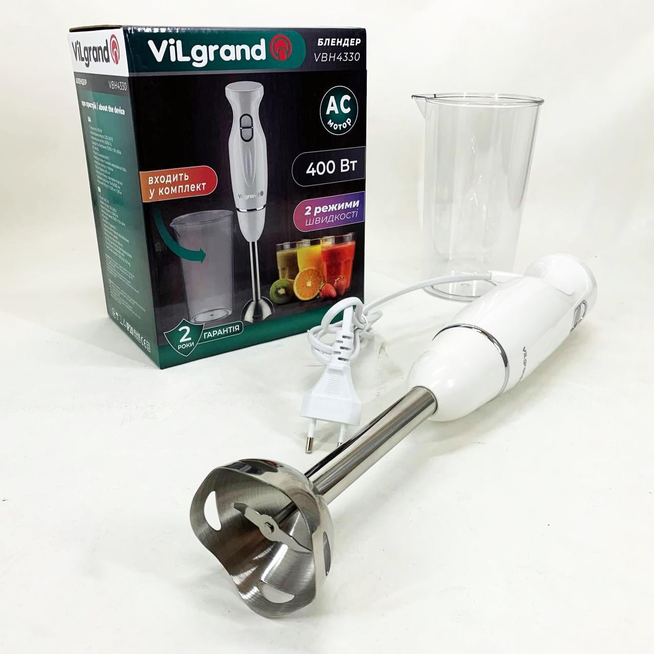 Блендер ViLgrand VBH4330 Білий (13352426)